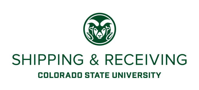 Shipping and Receiving Colorado State University Logo Stacked Green